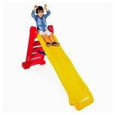 Escorregador grande 4 degraus amarelo com verm /azul - CHBRINK