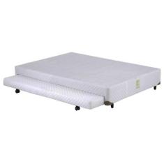Cama Box CASAL Universal Cosmopolita Bicama Branco - 128x188, 128x188