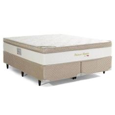 Cama Box Herval Queen Pallace Bambu, 71x158x198 cm, Molas Ensacadas