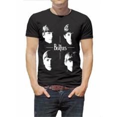 Camiseta T-Matcs Em Malha De Algodão Penteado - Beatles Four Faces