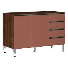 Balcão De Pia Sem Tamp 120cm Jade Com Gaia