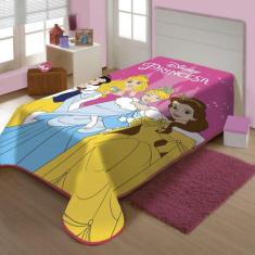 Cobertor Raschel Plus Disney Charme De Princesas 150X 200cm Jolitex -
