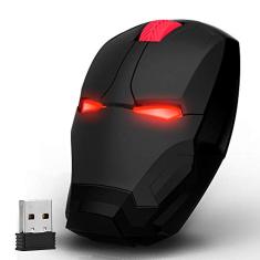Mikayoo Mouse ergonômico sem fio, mouse legal 2,4 G portátil para computador móvel com nano receptor USB para notebook, PC, laptop, computador, MacBook, responde até 15 metros