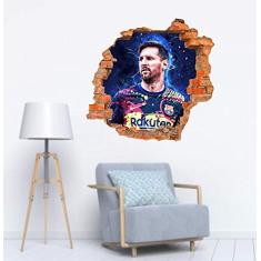 Adesivo Buraco de Parede Messi Mod 244 tam 55cm x 50cm