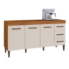 Balcão Atenas 3 Portas e 3 Gavetas Kaiki Moveis