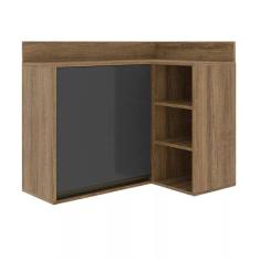 Armário Aéreo 1 Porta Confort Batrol Móveis Cinamomo/Grafite