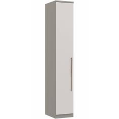 Módulo de Guarda Roupa 1 Porta Elegance Móveis Castro Niquel/Blanc
