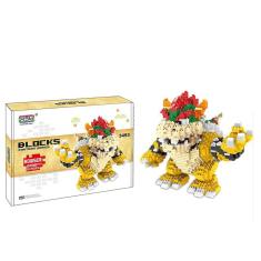 Bowser Construção bloqueia quebra-cabeça Micro 3d Figuras Brinquedos de Tijolos Educacionais