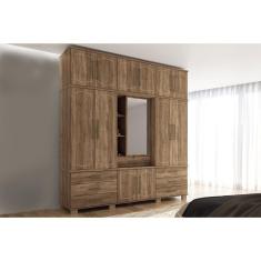 Guarda Roupa Casal 13 Portas e 7 Gavetas Londres Capelinha Atacama - Santos Andirá