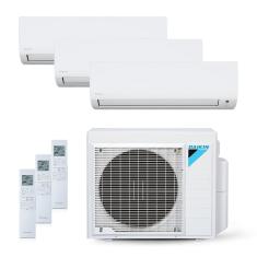 Ar-Condicionado Multi Split Inverter 24000 BTUs Daikin Quente e Frio (2 Evap. HW 9000 + 1 Evap. HW 12000) 220V