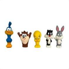 Dedoches Looney Tunes Lider Brinquedos Vinil Atóxico +3 anos 7 cm - 30