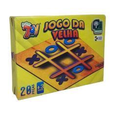 Brinquedo Tabuleiro Jogo Da Velha Em Mdf +3 Anos 20 Peças