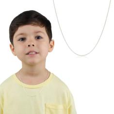 Corrente cadeado Infantil Menino semijoia com garantia banhada a ouro/