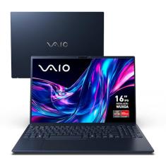 Notebook VAIO FE16 AMD® Ryzen 7-5825U Linux 32GB RAM 512GB SSD 16" IPS WUXGA Antirreflexo - Cinza Grafite