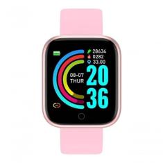 Relogio Inteligente Smartwatch D20 Bluetooth Rosa