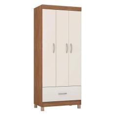 Guarda Roupa Solteiro Prince Amêndola Touch Off White – Demóbile