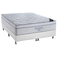 Cama Box King: Colchão Molas Ensacadas Ortobom SuperPocket Freedom Vis