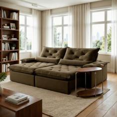 Sofá Retrátil e Reclinável 2 Lugares 220cm Diamond Super Pillow - Mont