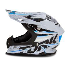 Capacete Protork Cross Fast 788 Skull Azul 60