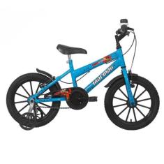 Bicicleta Infantil Mormaii Aro 16 Top Lip V-Brake Azul - Tenda House