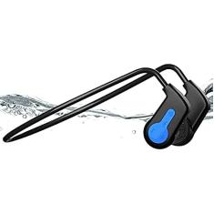 Fones de ouvido de natação à prova d'água IP68 sem fio, fones de ouvido Bluetooth 5.0 de condução óssea, fone de ouvido esportivo de orelha aberta com memória 16G, reprodutor de música MP3 p