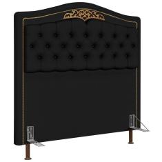Cabeceira Cama Box Casal King 195cm Preto