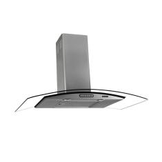 Coifa Vidro Curvo Parede Inox 75 cm - 5 Bocas Terim 220V