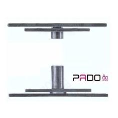 Dobradiça Pino Pivotante Inox Portas 350 Kg Rolamento Pado - PADO 