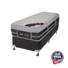 Cama Box + Colchão Castor Solteiro Eurotop Summer & Winter 96x203x74cm