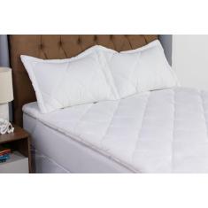 Kit para Cama King Size 5 Peças Com Pillow Top E Travesseiros Cheios -