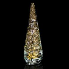 Escultura Em Cristal Murano Com Ouro 24 K - São Marcos