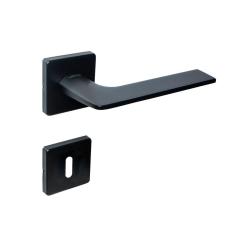 Fechadura Interna Imab Malba Roseta Quadrada Preta 55Mm