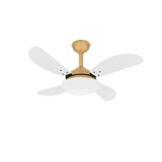 Ventilador Teto Fly Dourado 4 Pás Potente Sala Ventax 110V
