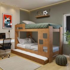 Treliche 100% MDF com Prateleira Vegas Ypê - Tigus Baby