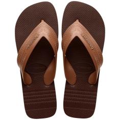 Chinelo Havaianas Hybrid Be Masculino - Marrom - 37/38-Masculino
