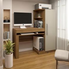 Mesa para Computador Escrivaninha com Armário Office 1 Gaveta 130cm Ci