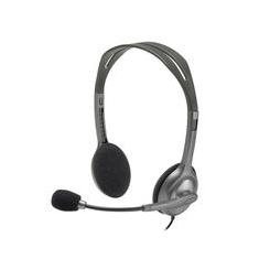 Headset com fio Logitech H111 com Microfone com Redução de Ruído e Conexão 3,5mm - 981-000612