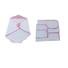 Kit com 1 Toalha de banho Poliéster Felpuda Atoalhada 70x70 cm + 1 Kit