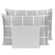 Lençol Casal 3 pçs Percal Flex Estampado 400 Fios Toque Acetinado - Ra