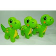 Kit 3 Dino De Pelúcia Antialérgica Brinquedo Criança Presente 27cm - D