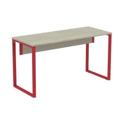 Mesa Escritório P25 TUB Pandin 150 cm (Larg) Tampo MDP Nogueira Casabl