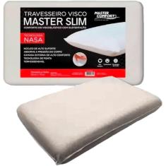 Travesseiro Visco Master Slim Conforto Maciez Visco Elástico