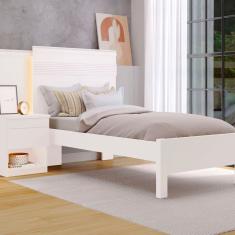 Cama Solteiro 90cm Granada Branco