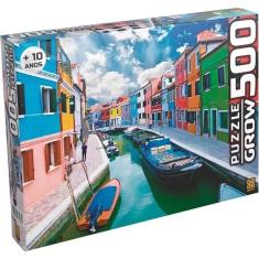 Quebra-Cabeça 500 Peças Canal de Burano - Grow