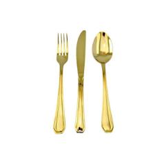 Faqueiro Dourado Victória 12 Peças - By Fineza