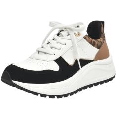 Tênis Feminino Flatform Casual Conforto Tratorado Via Marte