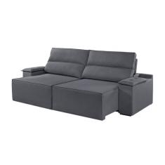 Sofá 5 Lugares Retrátil e Reclinável Martins M-180 Veludo - Martins Es