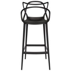 Kit Com 4 Banqueta Média Masters Allegra - 66 Cm - Preto