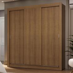 Guarda Roupa Casal Sublime 3 Portas de Correr 2 Gavetas Rustic Madesa