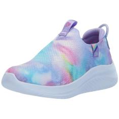 Skechers Tênis feminino Ultra Flex 3.0, Lavanda/Multi, 3 Little Kid
